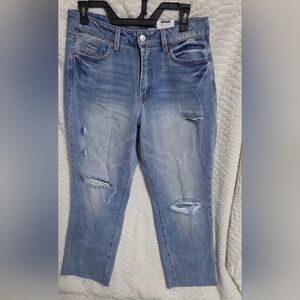 NWT  Time and Tru High Rise  Cropped Jeans  Size 8
